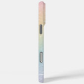Modernes, abstraktes Design mit Gliter-Initialen u Case-Mate iPhone Hülle (Rückseite / Rechts)