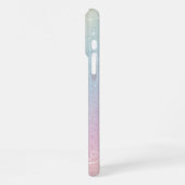 Modernes, abstraktes Design mit Gliter-Initialen u iPhone Hülle (Linke Seite)