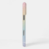Modernes, abstraktes Design mit Gliter-Initialen u iPhone Hülle (Rechte Seite)