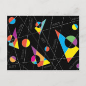 Modernes, Abstraktes Design | Postkarte (Vorderseite)