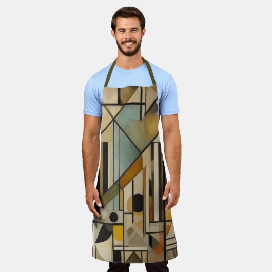 Modernes abstraktes Design Schürze (Getragen)