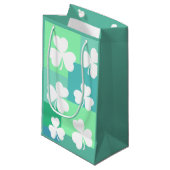 Modernes, abstraktes Design | St. Patrick's Day | Kleine Geschenktüte (Vorderseite Schrägansicht)