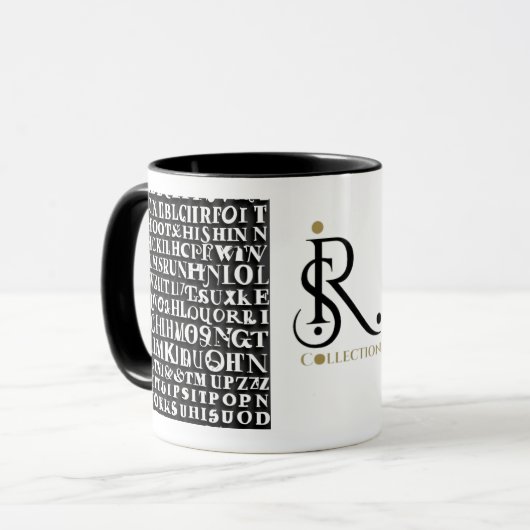 Modernes abstraktes Design Tasse (Vorderseite Links)