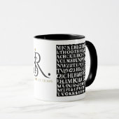 Modernes abstraktes Design Tasse (VorderseiteRechts)