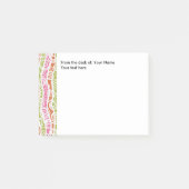 Modernes abstraktes Design vom Schreibtisch aus Post-it Klebezettel (Vorderseite)