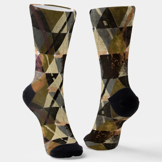Modernes abstraktes DesignCrew Socken (Gewinkelt)