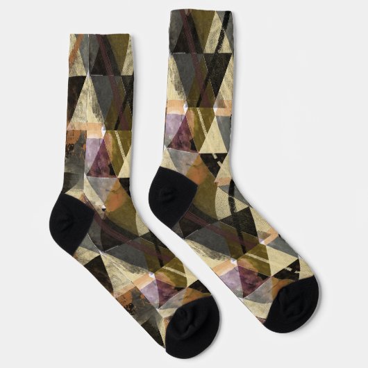 Modernes abstraktes DesignCrew Socken (Rechts)