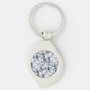Modernes abstraktes Diamant-Fraktal Schlüsselanhänger