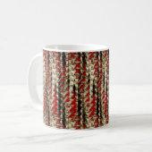 Modernes abstraktes Digitalmuster-Design 1226 Kaffeetasse (Vorderseite Links)
