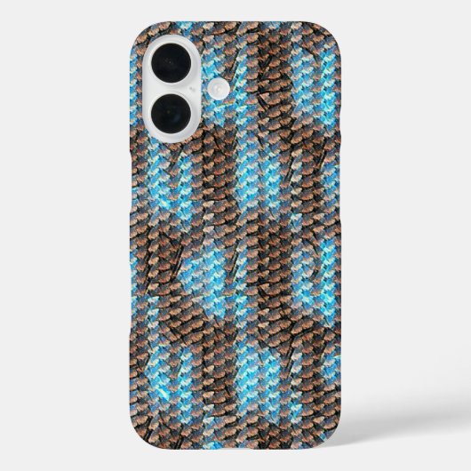 Modernes abstraktes Digitalmuster-Design 1229 Case-Mate iPhone Hülle (Rückseite)