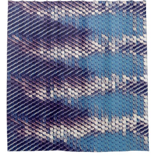 Modernes abstraktes Digitalmuster-Design 1231 Duschvorhang (Vorderseite)