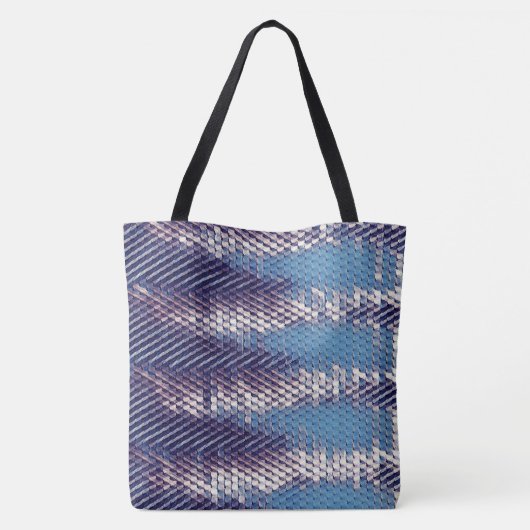 Modernes abstraktes Digitalmuster-Design 1231 Tasche (Rückseite)