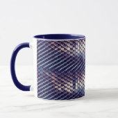 Modernes abstraktes Digitalmuster-Design 1231 Tasse (Links)