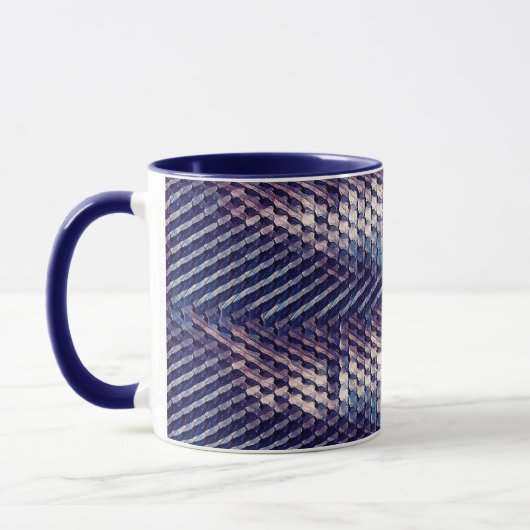 Modernes abstraktes Digitalmuster-Design 1231 Tasse (Links)