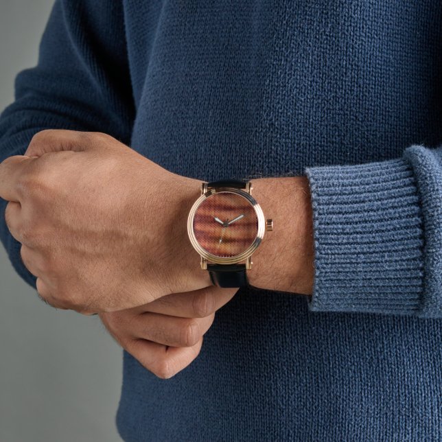 Modernes abstraktes Digitalmuster-Design 1232 Armbanduhr (Handgelenk)