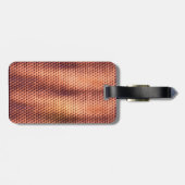 Modernes abstraktes Digitalmuster-Design 1232 Gepäckanhänger (Rückseite horizontal)