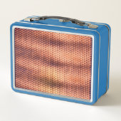 Modernes abstraktes Digitalmuster-Design 1232 Metall Brotdose (Rückseite)