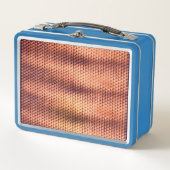 Modernes abstraktes Digitalmuster-Design 1232 Metall Brotdose (Vorderseite)