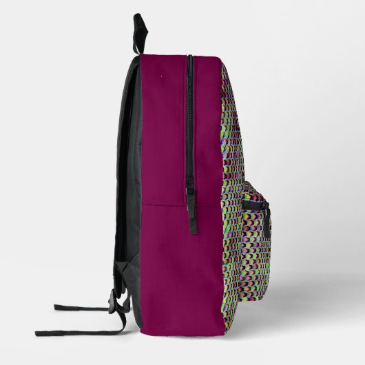 Modernes abstraktes Digitalmuster-Design 1233 Bedruckter Rucksack (Links)