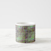 Modernes abstraktes Digitalmuster-Design 1233 Espressotasse (Vorderseite)