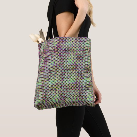 Modernes abstraktes Digitalmuster-Design 1233 Tasche (Von Nahem)