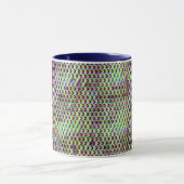 Modernes abstraktes Digitalmuster-Design 1233 Tasse (Zentrum)