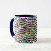 Modernes abstraktes Digitalmuster-Design 1233 Tasse (Vorderseite Links)