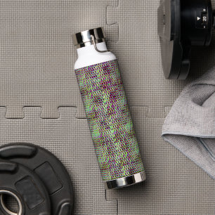 Modernes abstraktes Digitalmuster-Design 1233 Trinkflasche