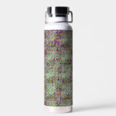 Modernes abstraktes Digitalmuster-Design 1233 Trinkflasche (Rückseite)
