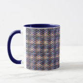 Modernes abstraktes Digitalmuster-Design 1235 Tasse (Links)