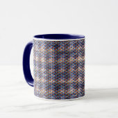 Modernes abstraktes Digitalmuster-Design 1235 Tasse (Vorderseite Links)