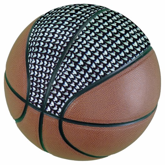 Modernes abstraktes Digitalmuster-Design 1236 Basketball (angewinkelt)