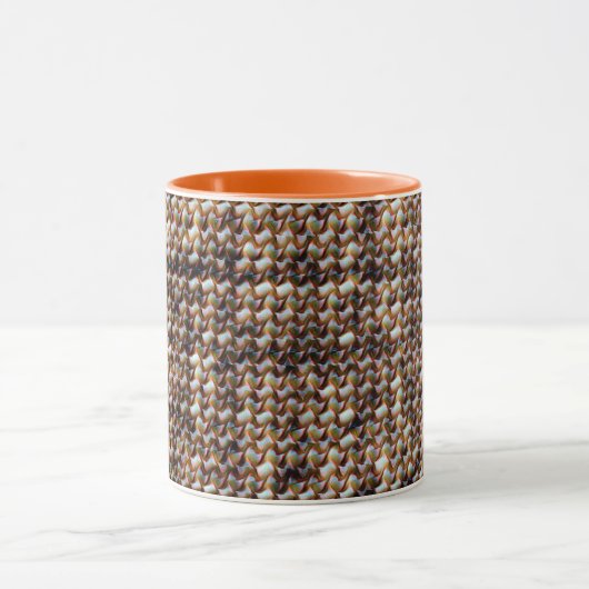 Modernes abstraktes Digitalmuster-Design 1247 Tasse (Zentrum)