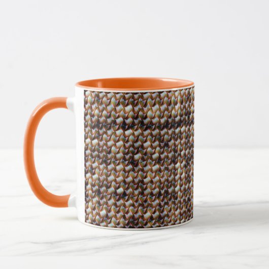 Modernes abstraktes Digitalmuster-Design 1247 Tasse (Links)