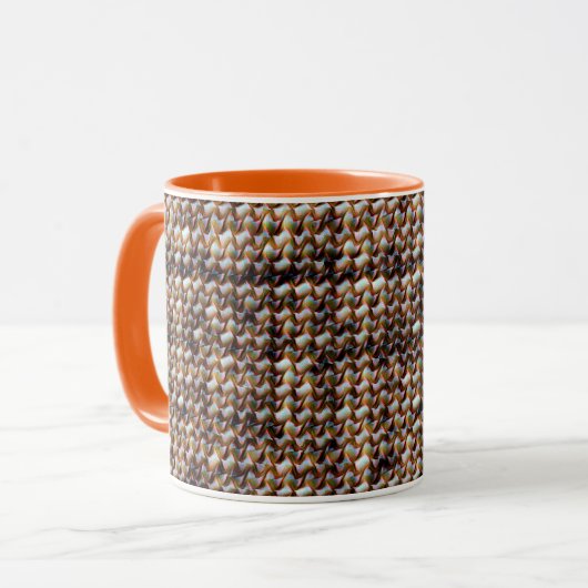 Modernes abstraktes Digitalmuster-Design 1247 Tasse (Vorderseite Links)