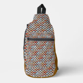 Modernes abstraktes Digitalmuster-Design 1248 Crossbody Bag (Vorderseite)