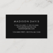 Modernes Abstraktes Dreieck Lila Wasserfarbe Visitenkarte (Rückseite)