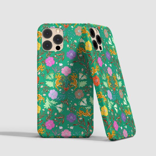 Modernes abstraktes Dschungel-Party mit Geparden Case-Mate iPhone Hülle