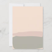 Modernes Abstraktes Dusty Rose Sage Green Foto Save The Date (Rückseite)