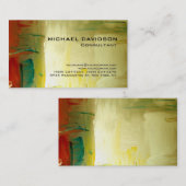 Modernes Abstraktes Elegant Stilvoll Visitenkarte (Vorne/Hinten)