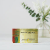 Modernes Abstraktes Elegant Stilvoll Visitenkarte (Stehend Vorderseite)