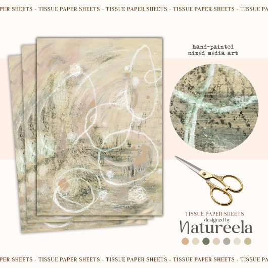 Modernes Abstraktes, elegantes Musterpapier Seidenpapier