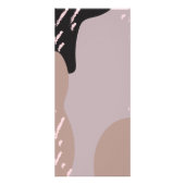 Modernes Abstraktes elegantes Preismenü für Makeup Werbekarte (Hinten)