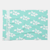 Modernes Abstraktes Eukalyptus-Branchentyp| Geschirrtuch (Horizontal)