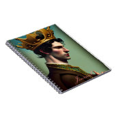 Modernes Abstraktes Fantasy Male Journal Notizblock (Rechte Seite)