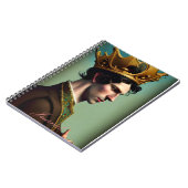 Modernes Abstraktes Fantasy Male Journal Notizblock (Linke Seite)
