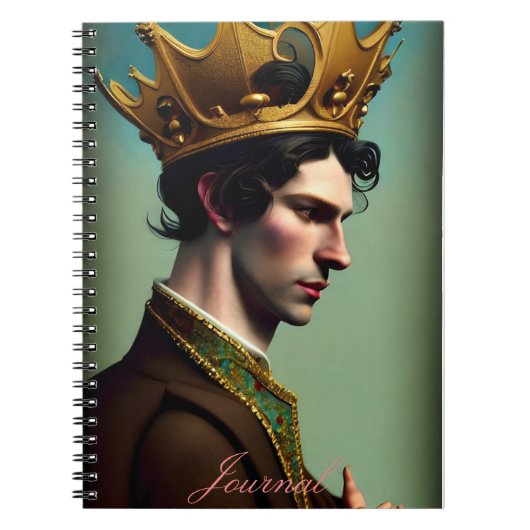 Modernes Abstraktes Fantasy Male Journal Notizblock (Vorderseite)