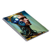 Modernes Abstraktes Fantasy Male Journal Notizblock (Rechte Seite)