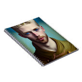 Modernes Abstraktes Fantasy Male Journal Notizblock (Rechte Seite)
