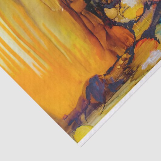 Modernes Abstraktes Farbbild Seidenpapier (Ausschnitt)